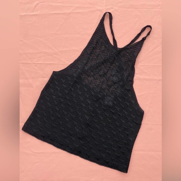 Vintage Mary Jane Marcasiano Crochet Top and Cardigan Set - L - Picture 3 of 11